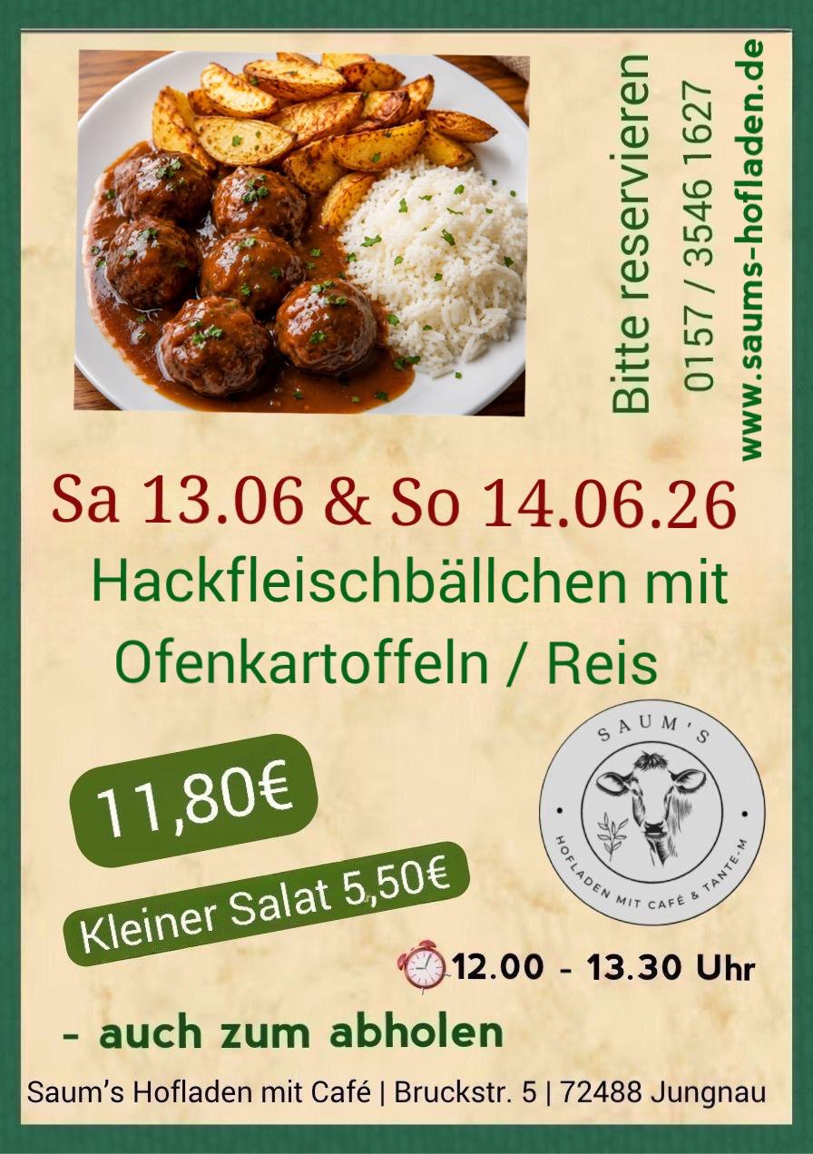 Tagesessen am 13.06 & 14.06.2026